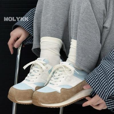 Миланские кроссовки Fatty Dun~ Женские новые повседневные туфли Универсальные женские