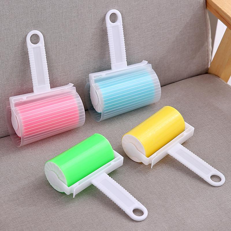 Sticking Device Reusable Washable Clothes Fluff Clothes Dust Remover Roller Cleaner Lint Sticky Picker Pet Hair Remover  Handmade