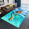 Art Domineering Tiger 3D Print Carpets for Living Room Bedroom Decor Carpet Soft Flannel Home Bedside Floor Mat Play Area Rugs