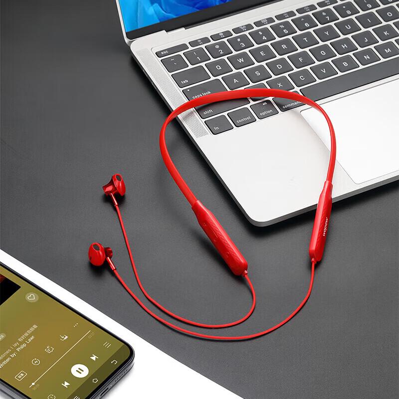 WOPOW Bluetooth спортивные наушники-гарнитура на шею