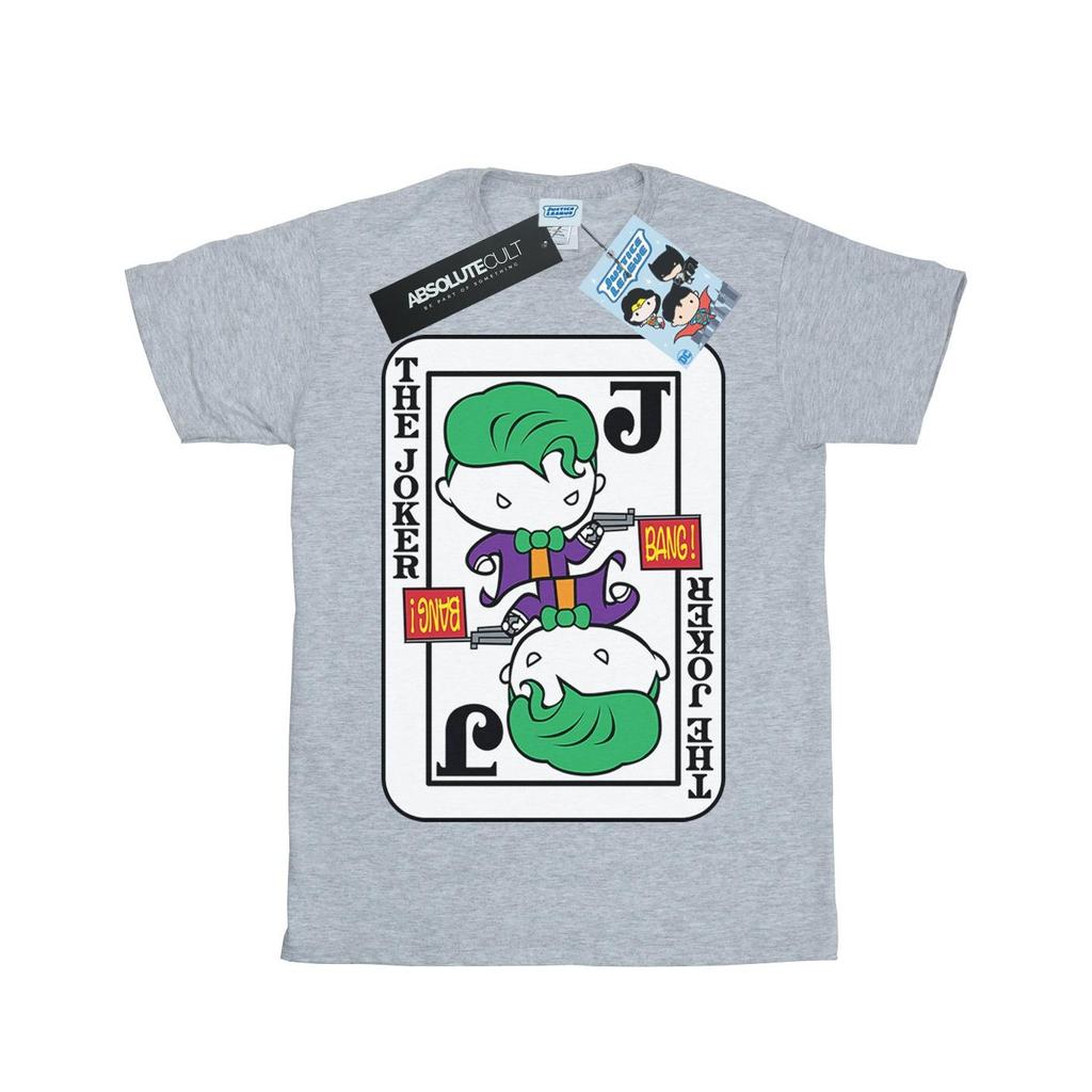 DC Comics Girls Chibi Joker Playing Card Cotton T-Shirt
