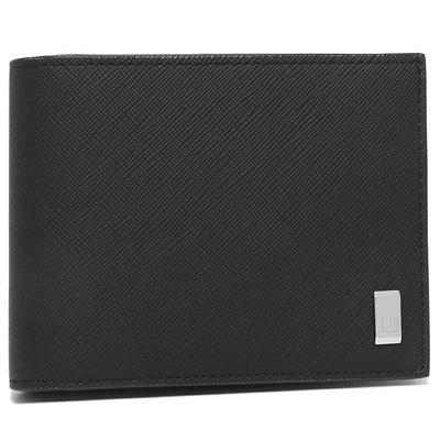 Двойной кошелек PLAIN 4CC COIN PURSE BILLFOLD WALLET 22R2P10PS 001R Black Мужская и [Товар]