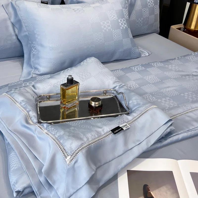 60 лиоцелл-тенсел жаккардовый полый спальный кондиционер тонкое пуховое двойное летнее одеяло