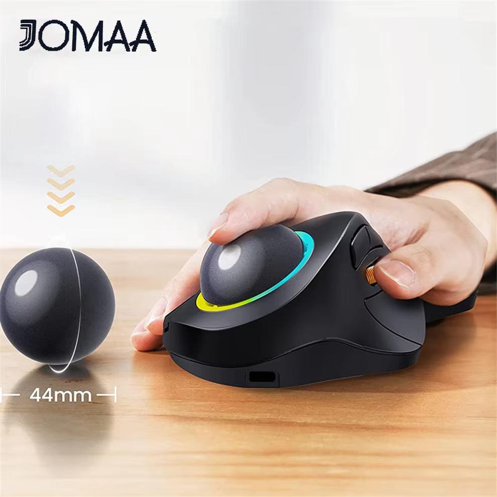 Trackball Mouse JOMAA RGB Ergonomic Bluetooth Mouse
