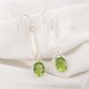 Peridot Earrings Gemstone Jewelry, 925 Solid Sterling Silver Earrings, Handmade Jewelry Bohemian Earrings, Gift For Her