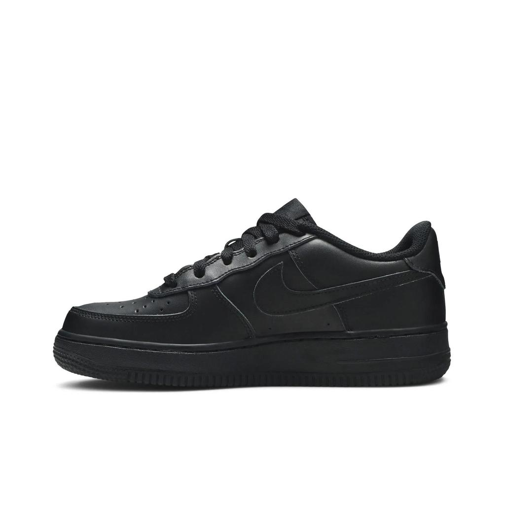 Nike Air Force 1 Low Grade School 'Triple Black' (Unisex) Black / Black-Black Kids' Skateboarding Shoes 314192 009