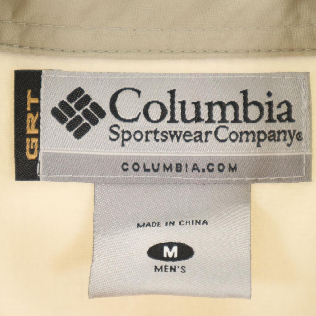Columbia Рабочая рубашка с длинным рукавом M бежевая Для улицы Мужская Б/У
