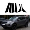 6 шт. автомобильные стойки для Land Rover Discovery Sport L550 2015 2016-2019 глянцевые черные наклейки на обшивку двери, окна, Стайлинг