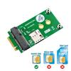 Mini PCI-E to M.2 B Key Adapter Card (Small Green Board)