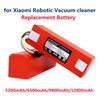 Original Replacement Battery Brr -2p4s -5200d For Xiaomi 1s 1st Roborock Sdjqr01rr Sweeping Mopping Robot Vacuum Cleaner 5200mah