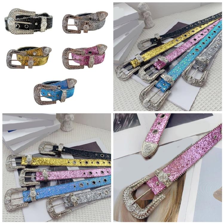 Пояс с пайетками для женщин Модный пояс для талии Пояс для девочки Пояс на все случаи жизни для девочек-подростков Западный винтажный пояс Пояс