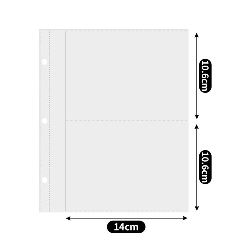 10 шт или 25 шт прозрачные листы для переплета фотокарточек Kpop с несколькими карманами фотоальбом фото