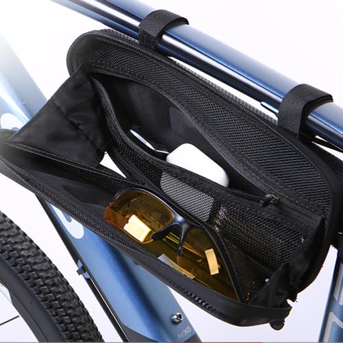 Bel Cuore Frame Bag, Bicycle Bag for Road and Mountain Bikes, Waterproof, Large Capacity, Reflective, Tool and Accessory Storage, Easy Installation