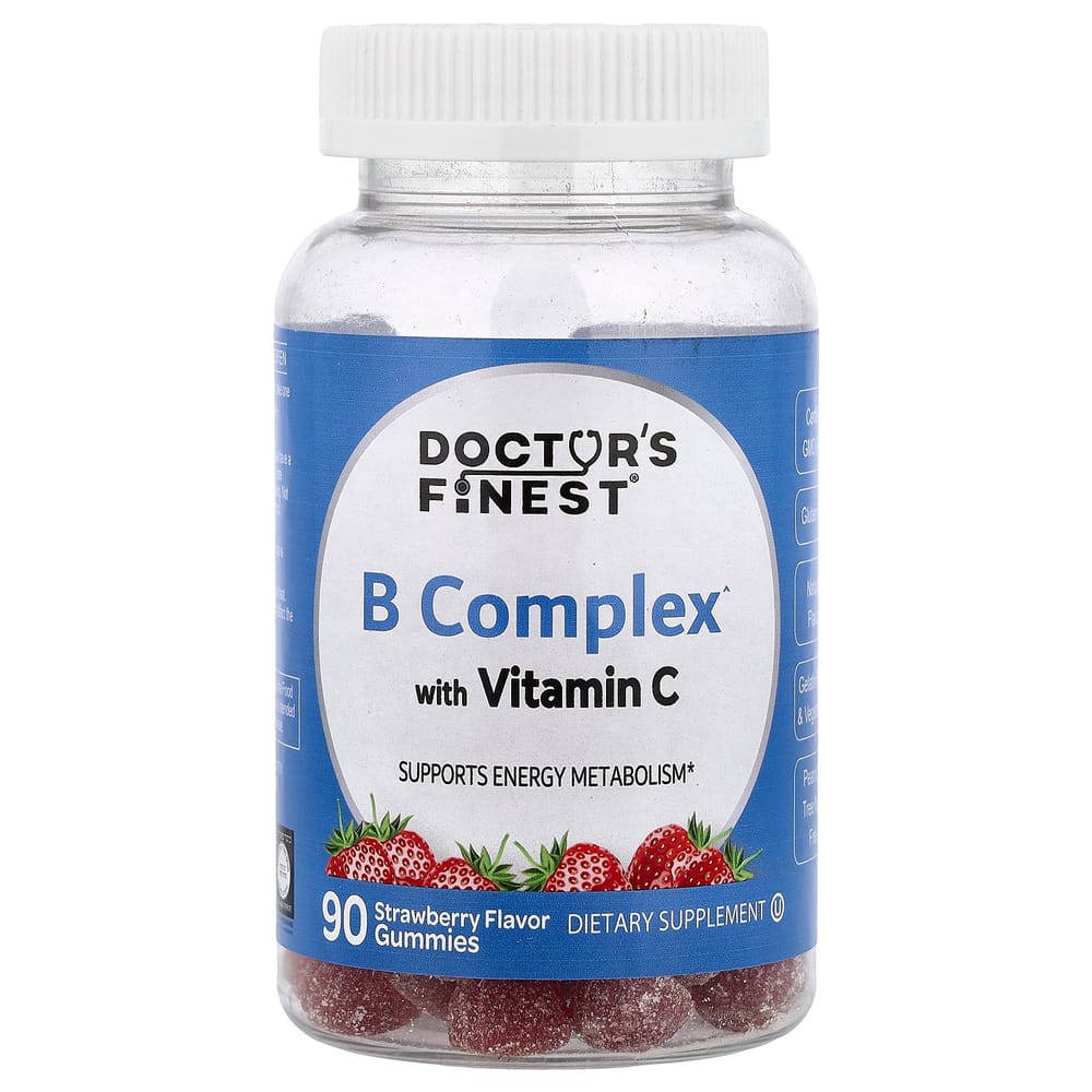 Doctors Finest Vitamin C & B Complex Strawberry Gummies, 90 Count