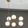 Pendant Ceiling Lamp Chandelier Balls Gold Modern Led Milky