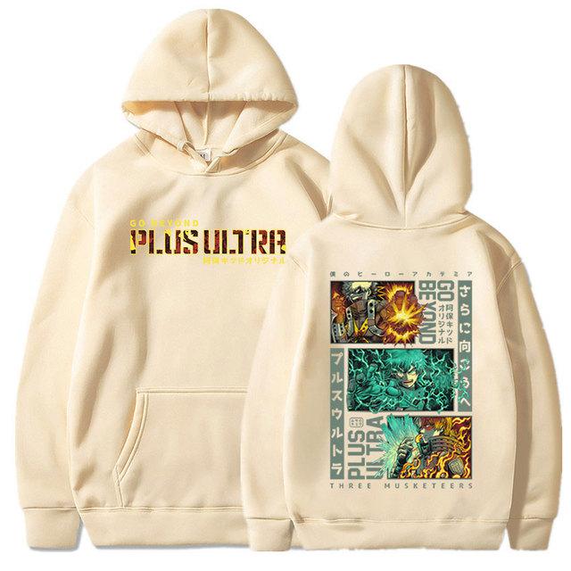 Толстовки с капюшоном из аниме «Мой герой Академии» Todoroki Shoto Bakugou Katsuki Midoriya Izuku Deku, мужские толстовки с длинными рукавами и капюшоном большого размера