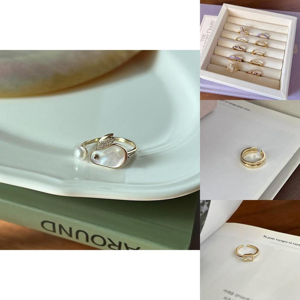 Elegant French Iris Violet Enamel Drop Oil Zircon Ring For Women Fashion Accessory