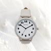 Watch Analog Leather Strap Simple Easy To See Alamo Gray [Fieldwork] Women's ST293-2