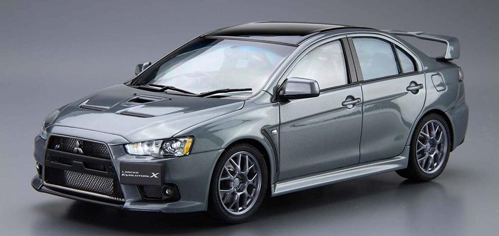 Aoshima Bunka Kyozaisha Модель автомобиля серии Mitsubishi CZ4A Lancer Evolution Final Edition 2015, пластиковая модель 1/24 № 02