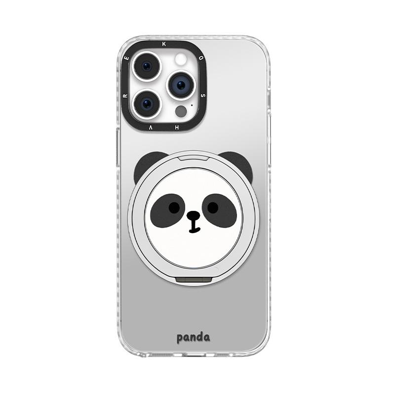 Кронштейн-подставка Panda подходит для чехла для мобильного телефона Apple 16 Xiaomi 15pro простой и милый 13 всесторонний 14 юань qi imd