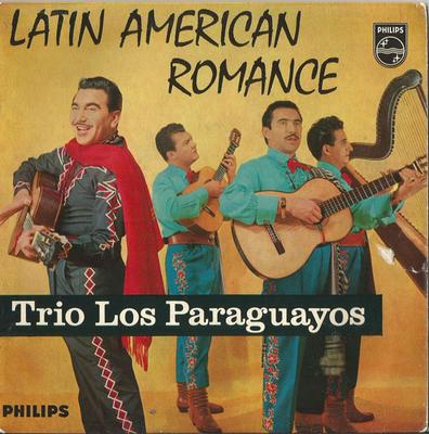 7-дюймовая пластинка TRIO LOS PARAGUAYOS - Латиноамериканский романс BBE12516 Philips - Великобритания Латинская Подержанная