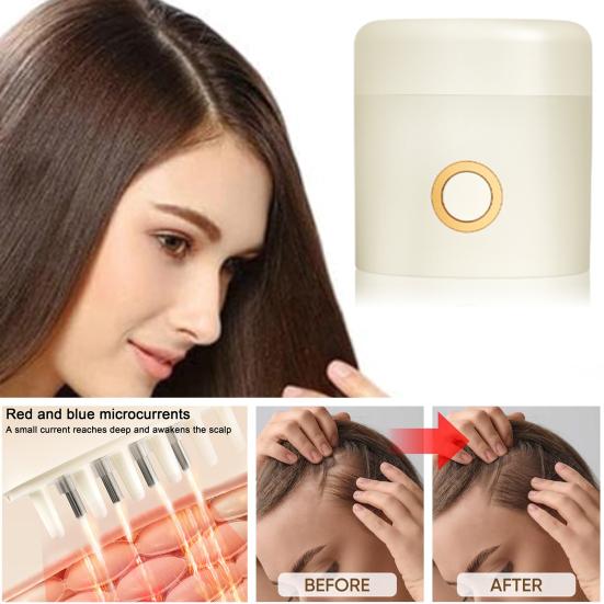 Аппликатор масла для волос, микротоковый красный свет, вибрационный массажер для кожи головы, электрический сыворотка для роста волос, дозатор масла для волос, щетка, направляющая, расческа