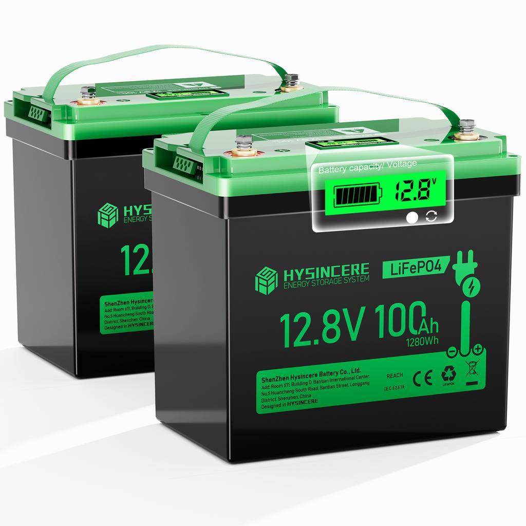 Mini Battery Pack 12.8V 100Ah 6000 Cycles Lithium Ion Battery for RV Trolling Motor Yacht Camping