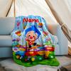 Personalized Custom Name Blanket - plim plim Print Design,Blanket for Sofa,Bed,Travel,Camping - Soft and Warm, Great Gift