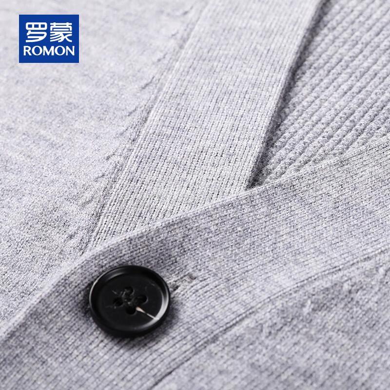 ROMON Мужской вязаный кардиган с V-образным вырезом