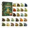 Holiday Surprise Gift Frog Advent Calendar 2026, 24 Days Christmas Countdown with Pcs 2D Ornaments Acrylic Ornaments, Cute Hanging Pendants