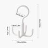Rotating Hook 360 Degree Wardrobe Hanger, Four Claw Multifunctional Underwear Rack, Sling Bag, Coat And Hat Storage Hook