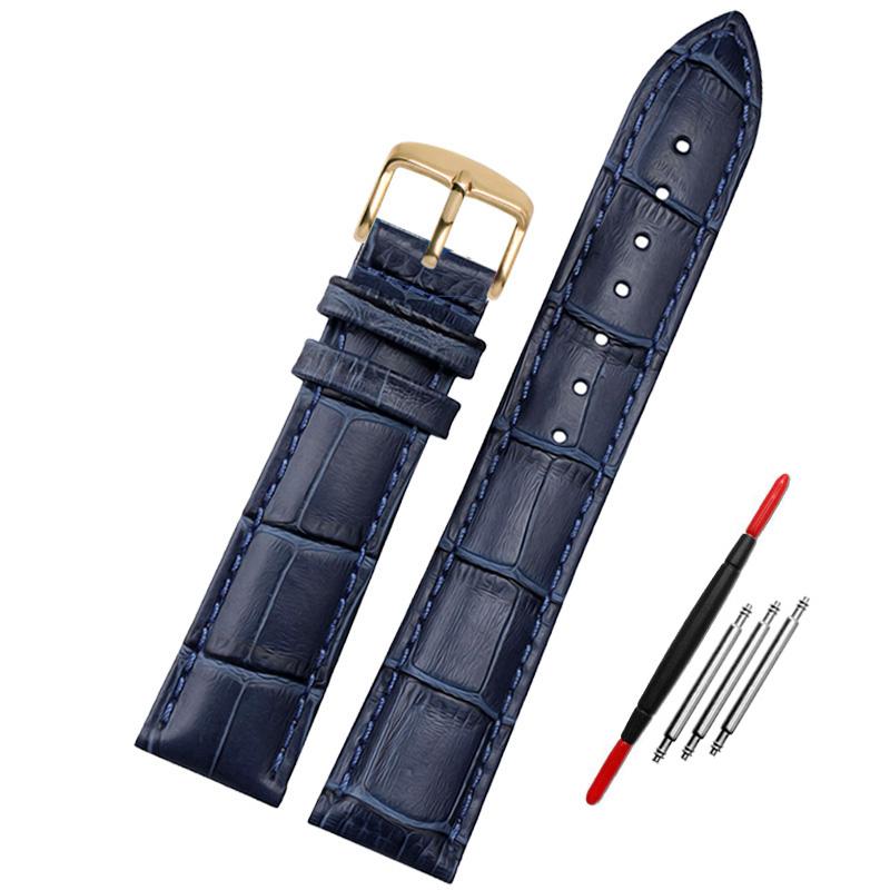 Браслет из натуральной кожи, синий ремешок для часов Citizen Rossini, ремешок для часов 14, 16, 18, 20 мм, 21 м, 22 мм, 23 мм, оптовая продажа
