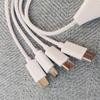 Зарядный кабель USB на 4 порта Type-C Кабель Шнур питания Зарядный кабель Type-C на 4 Type-C Провод