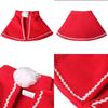 Christmas Cat Cloak Scarf Dog Pet Cosplay Costume Xmas Kitten Plush Santa Hat Funny Birthday Party Mantle Dress Up Apparel