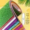 Gold Glitter EVA Foam Paper Stickers - A4 Adhesive Powdered Sponge for DIY Crafts
