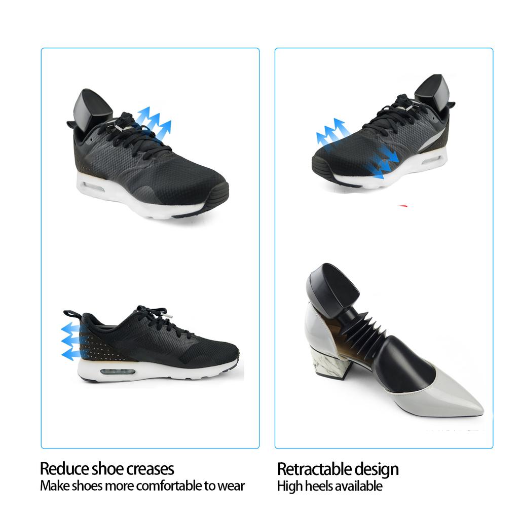 Распорки для обуви Spring Stretcher Регулируемая поддержка обуви Protector Holder Shaper Keeper Black