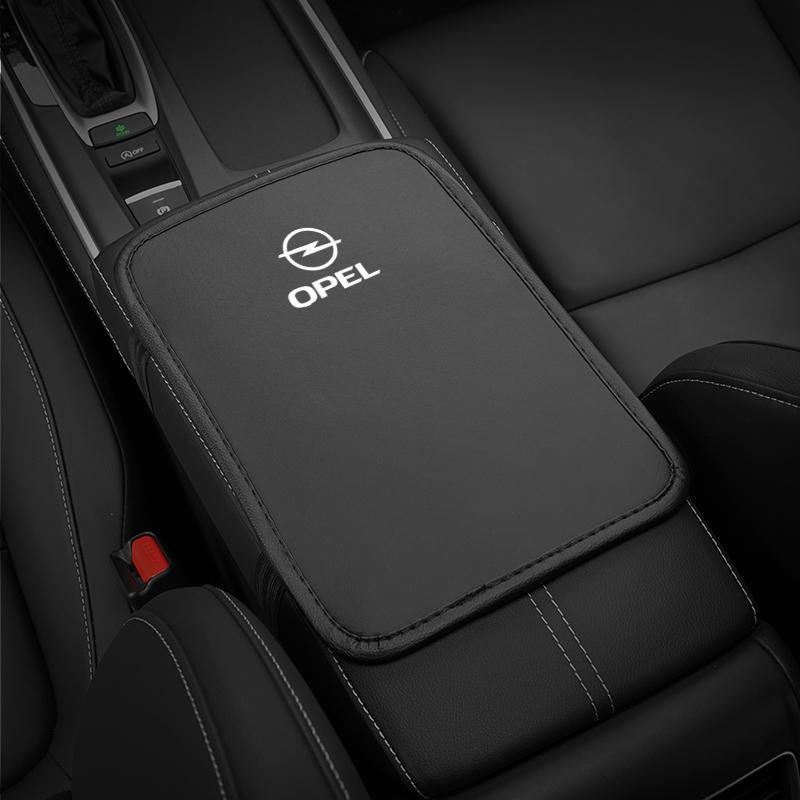 Car Armrest Box Pad Ice Silk Arm Rest Cover Soft Cushion For Opel Astra Grandland Corsa Mokka Frontera Insignia Zafira Vivaro  JS9