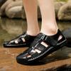 Summer Toe Wrap Mens Sandals Outdoor Walking Casual Shoes Hiking Men Hollow Out Sandal Beach Shoes All-match High-quality Shoes