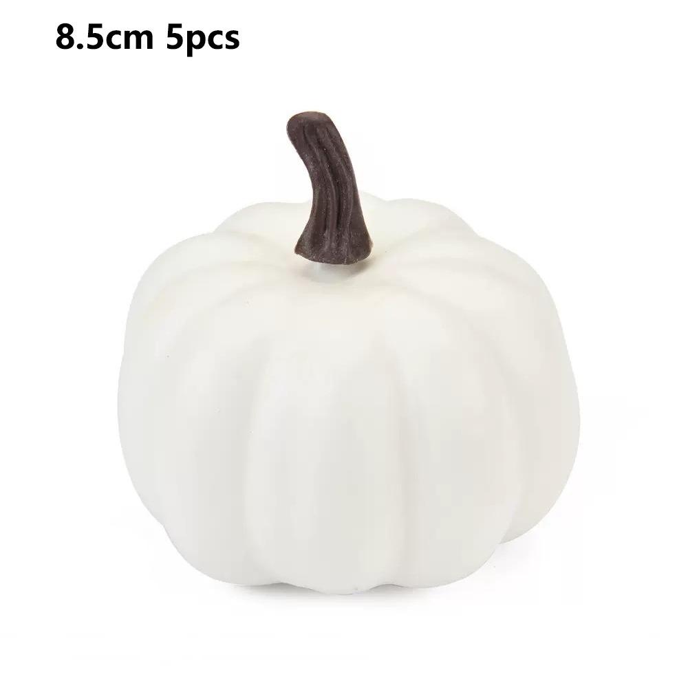 5PCS Foam Artificial Pumpkin Mini Size Halloween Decorate Pumpkins Household Decoration