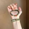Natural Hetian Jade Beaded Bracelet Retro Niche Temperament Wenwan Bracelet Simple New Chinese High-end Hand Jewelry