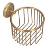 Hollow Out Toilet Paper Holder Antique Rust Proof Wall Mounted Tissue Roll Basket Rack for Bathroom