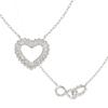 Necklace Lovecloud (Lovecloud) Silver Cubic Women's Heart Necklace 240504 (Choose 1) Girlfriend Brand Gift