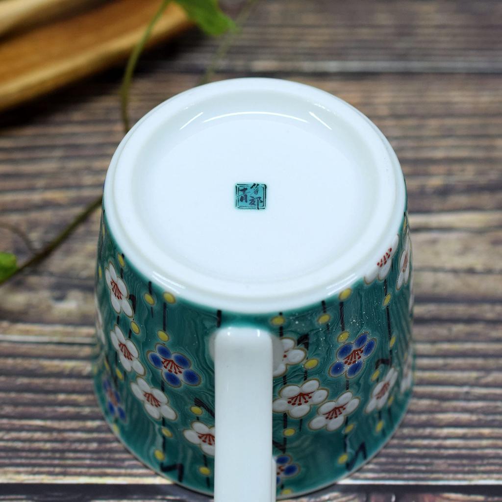 Waza no Kura Kutani ware кружка сливовая керамика люксовый бренд столовая посуда сделано в Японии Kishou праздничный подарок