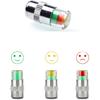 ANKI HAPPIGO 8Pcs 2.2Bar 32-To-35 PSI Car Tire Pressure Monitor Valve Stem Caps Sensor Indicator Easy To Read 3 Color Eye Alert
