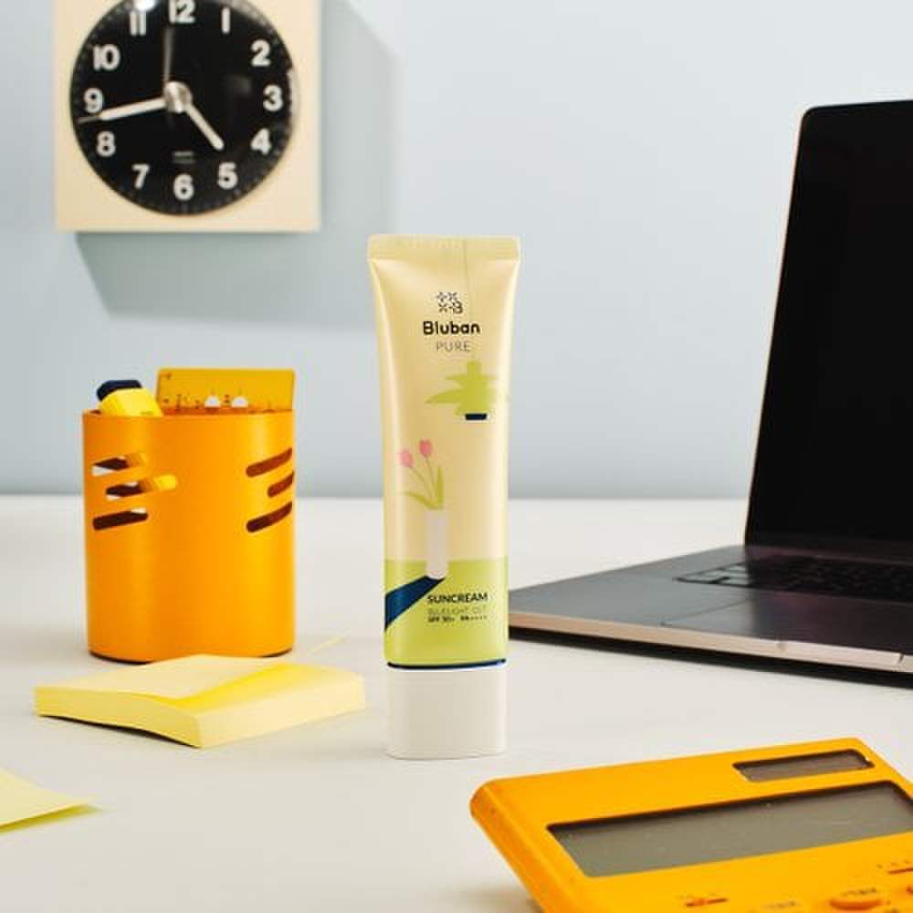 BLUBAN Pure Sun Cream 50 мл, SPF50+ PA++++ / Блокировка УФ-излучения и синего света