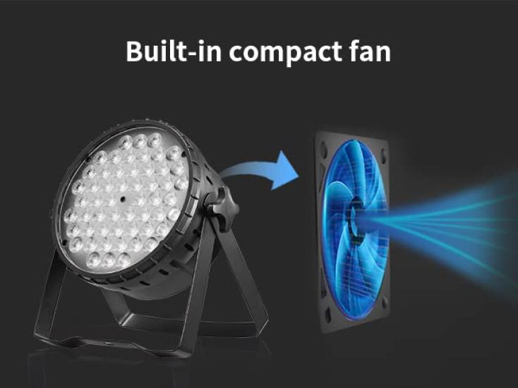 BETOPPER Stage Light, 54x3W RGB LED, LPC015 Disco Light, DMX512 37CH, Party Light, Spotlight, DJ Disco Light, Club Light, High Brightness, Voice
