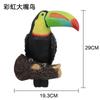 1 Pcs Bird Figurine Tree Hugger Decor Hanging Resin Ornaments Garden Statue Creative Simulation Animal Yard Wall Decoration