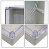 Waterproof For electrical Junction Box ABS Construction IP65 Dustproof and Rain Resistant with See Through Cover Gray