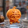 Dark And Pastoral Halloween Ornament Pumpkin Skull Ornament, Hollow Ghost Face Design, 3D Printed Textured Figure Detailed Layered Figurine,