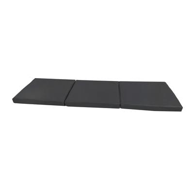 Гимнастический матрас Детский 150x50x5 см трехсекционный - графит